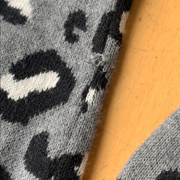 RACHEL ZOE Leopard Print Zip Up Sweater - Picture 11 of 14